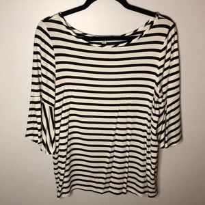 Black and White striped Blouse